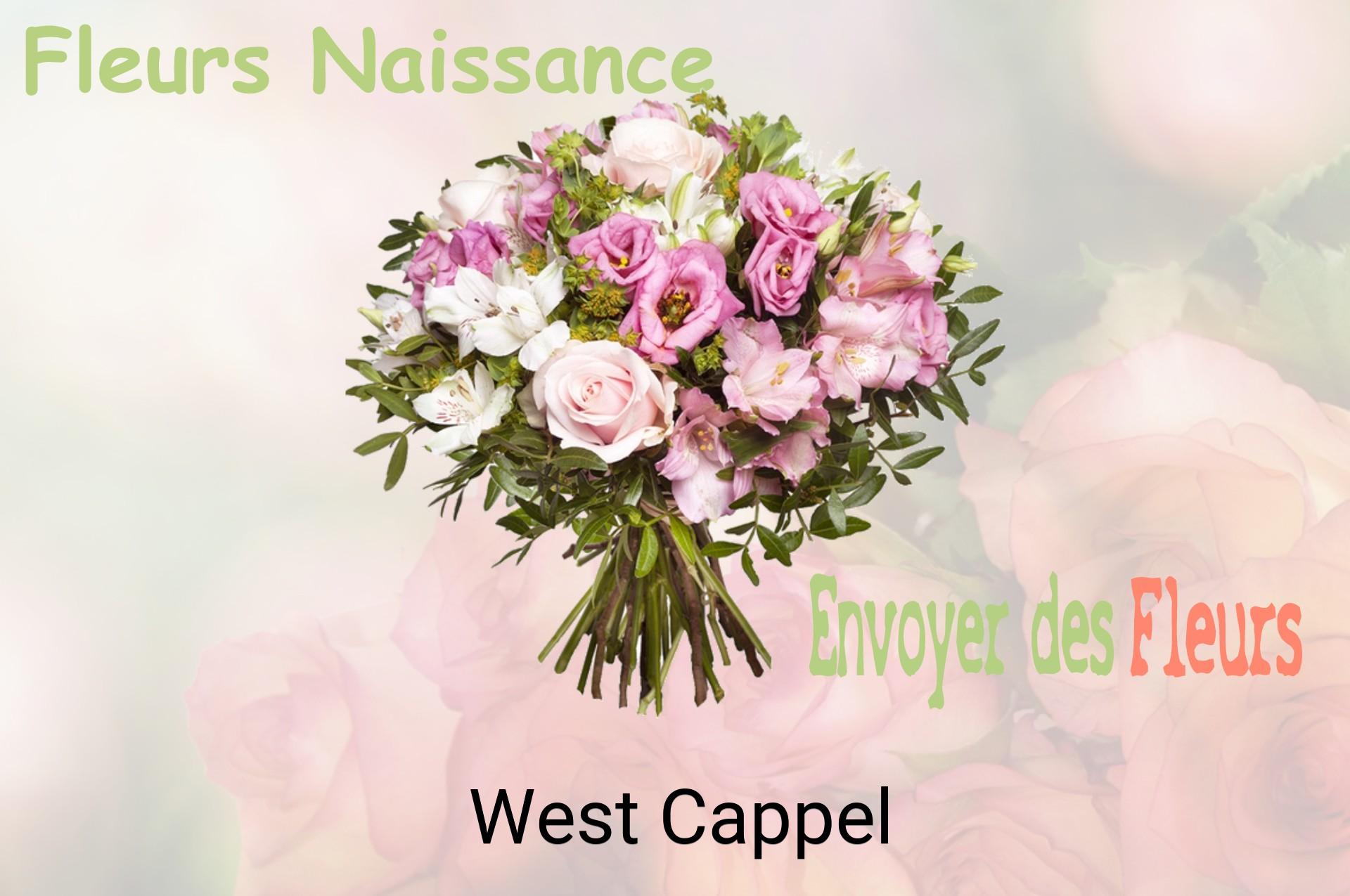 Bouquet de fleurs de naissance livré à West-Cappel