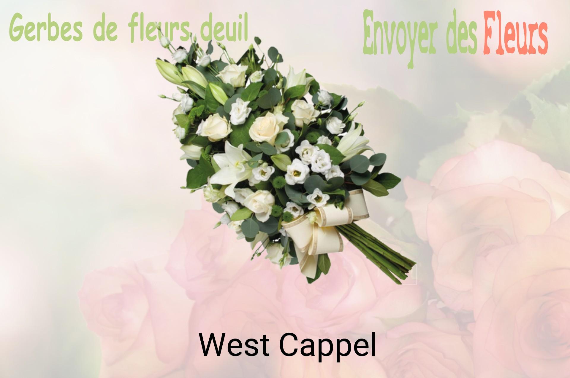 Gerbe de fleurs de deuil livrée à West-Cappel